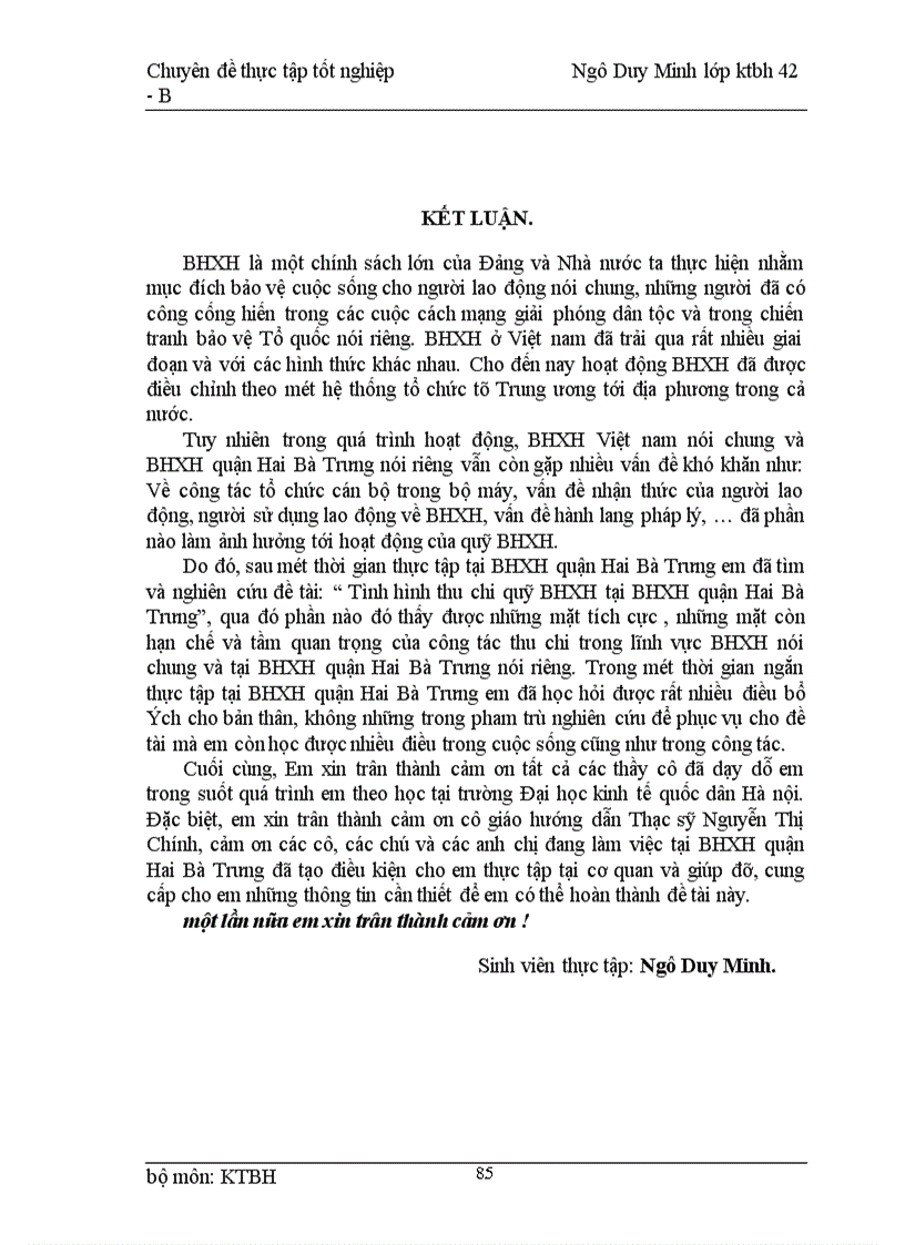 image for page Tình hình thu chi quỹ BHXH tại BHXH quận Hai Bà Trưng