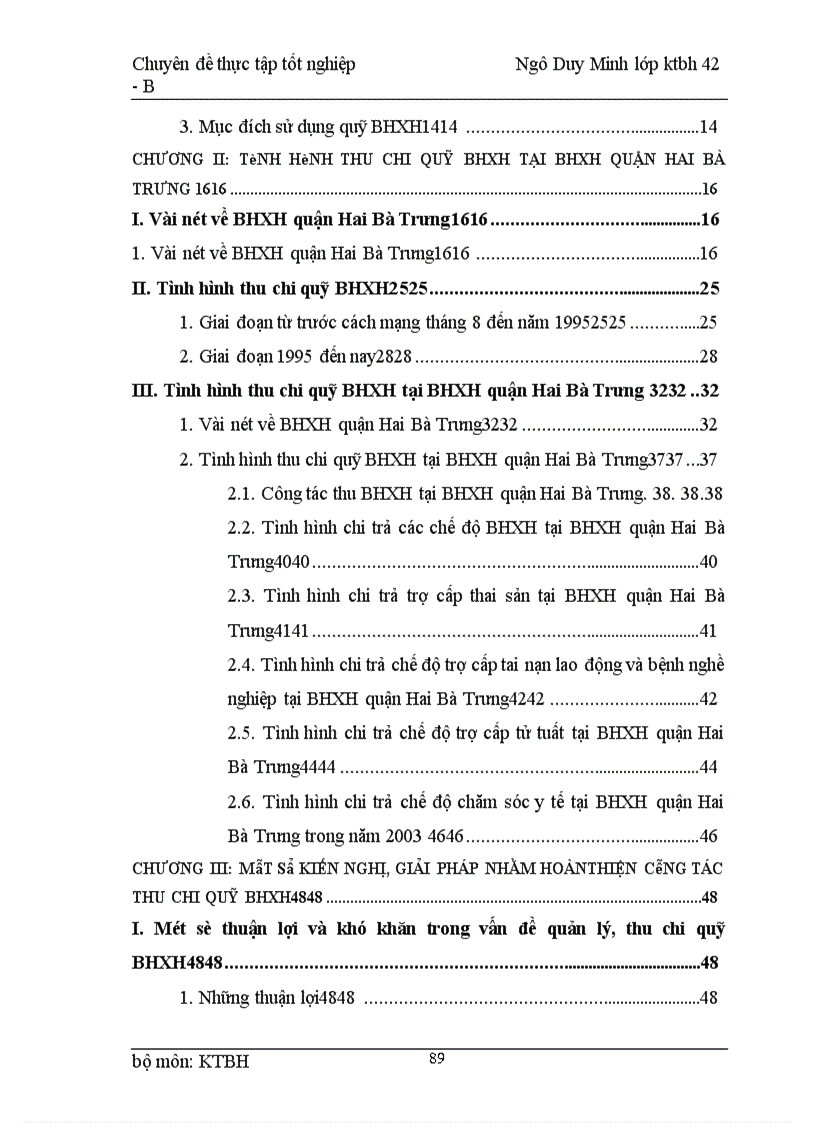 image for page Tình hình thu chi quỹ BHXH tại BHXH quận Hai Bà Trưng