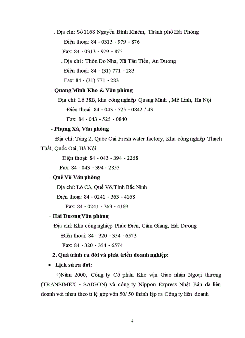 image for page Công ty Liên doanh TNHH nippon express việt nam chi nhánh hà nội