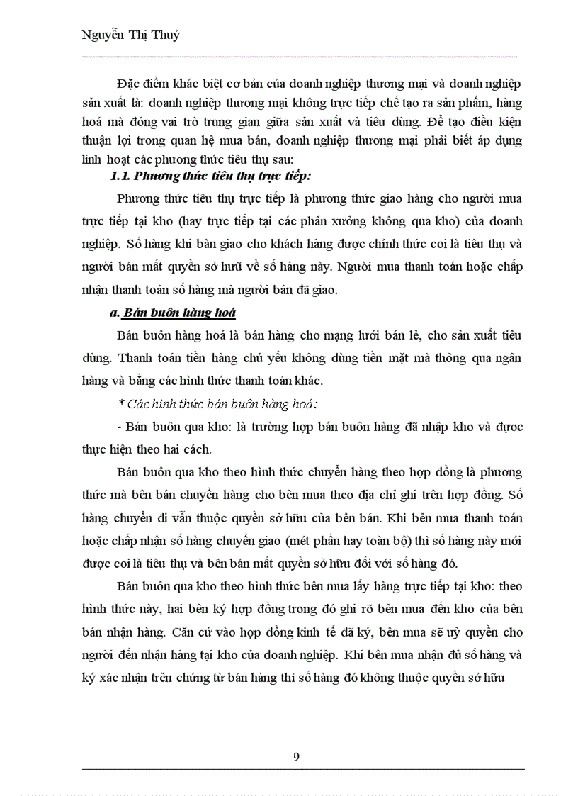 image for page Kế toán tiêu thụ hàng hoá & xác định kết quả tại Chi Nhánh Công ty TNHH Sản xuất và thương mại Thiên Long