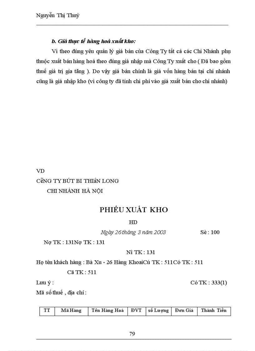 image for page Kế toán tiêu thụ hàng hoá & xác định kết quả tại Chi Nhánh Công ty TNHH Sản xuất và thương mại Thiên Long