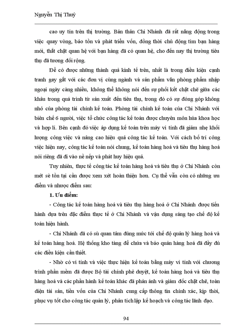 image for page Kế toán tiêu thụ hàng hoá & xác định kết quả tại Chi Nhánh Công ty TNHH Sản xuất và thương mại Thiên Long