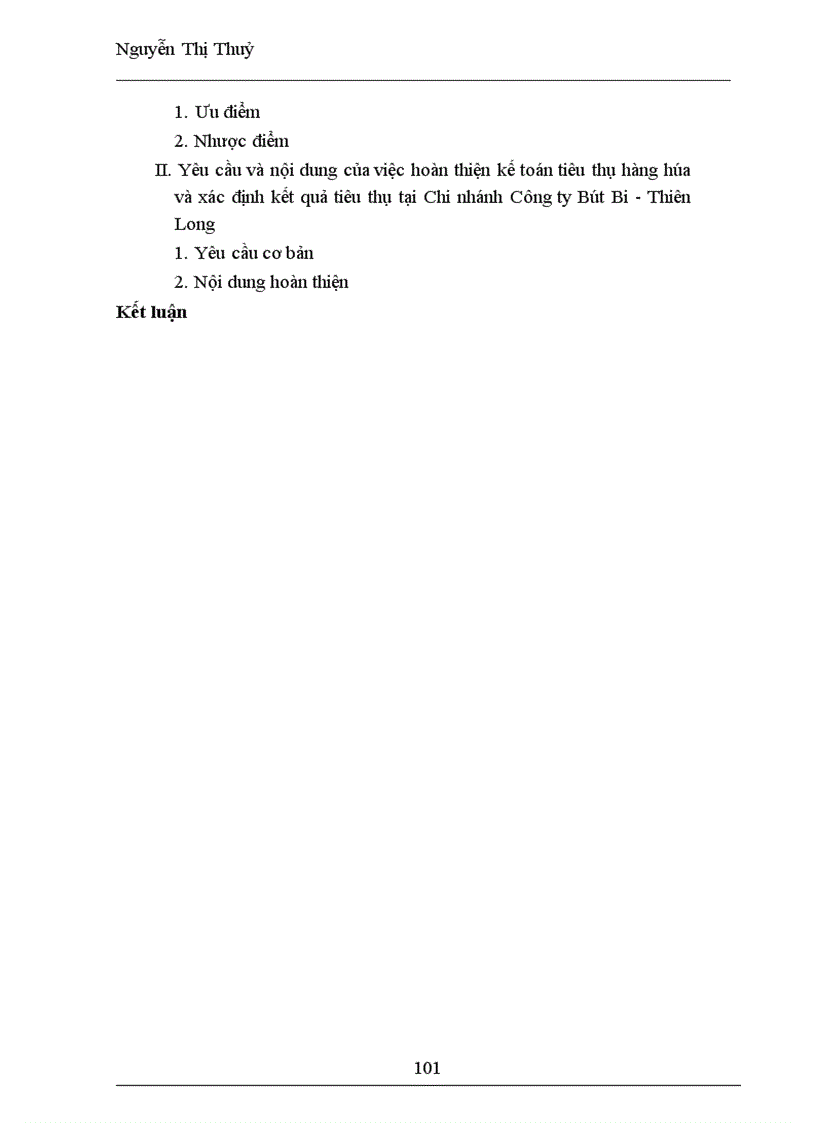 image for page Kế toán tiêu thụ hàng hoá & xác định kết quả tại Chi Nhánh Công ty TNHH Sản xuất và thương mại Thiên Long