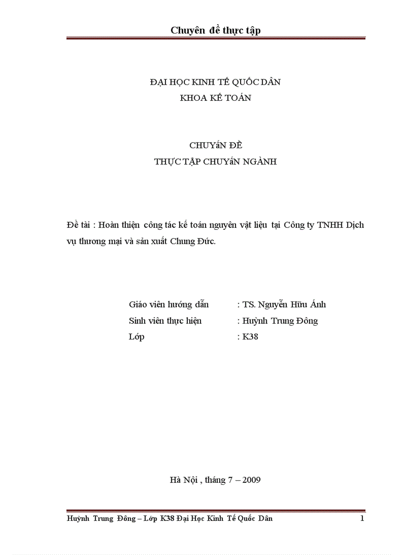 image for page Hoàn thiện kế toán nguyên vật liệu tại Công ty TNHH dịch vụ thương mại và sản xuất Chung Đức