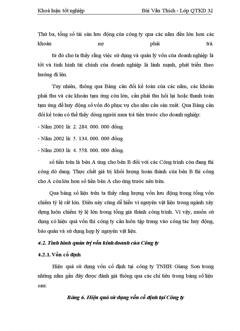 image for page Một số giải pháp nâng cao hiệu quả sử dụng vốn tại Công ty TNHH Giang Sơn