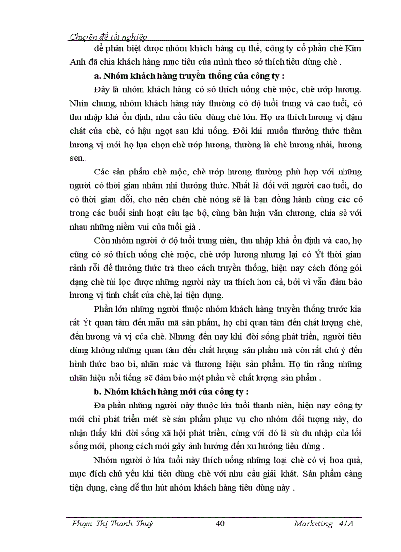 image for page Marketing hỗn hợp mở rộng thị trường chè của Công ty cổ phần chè Kim Anh