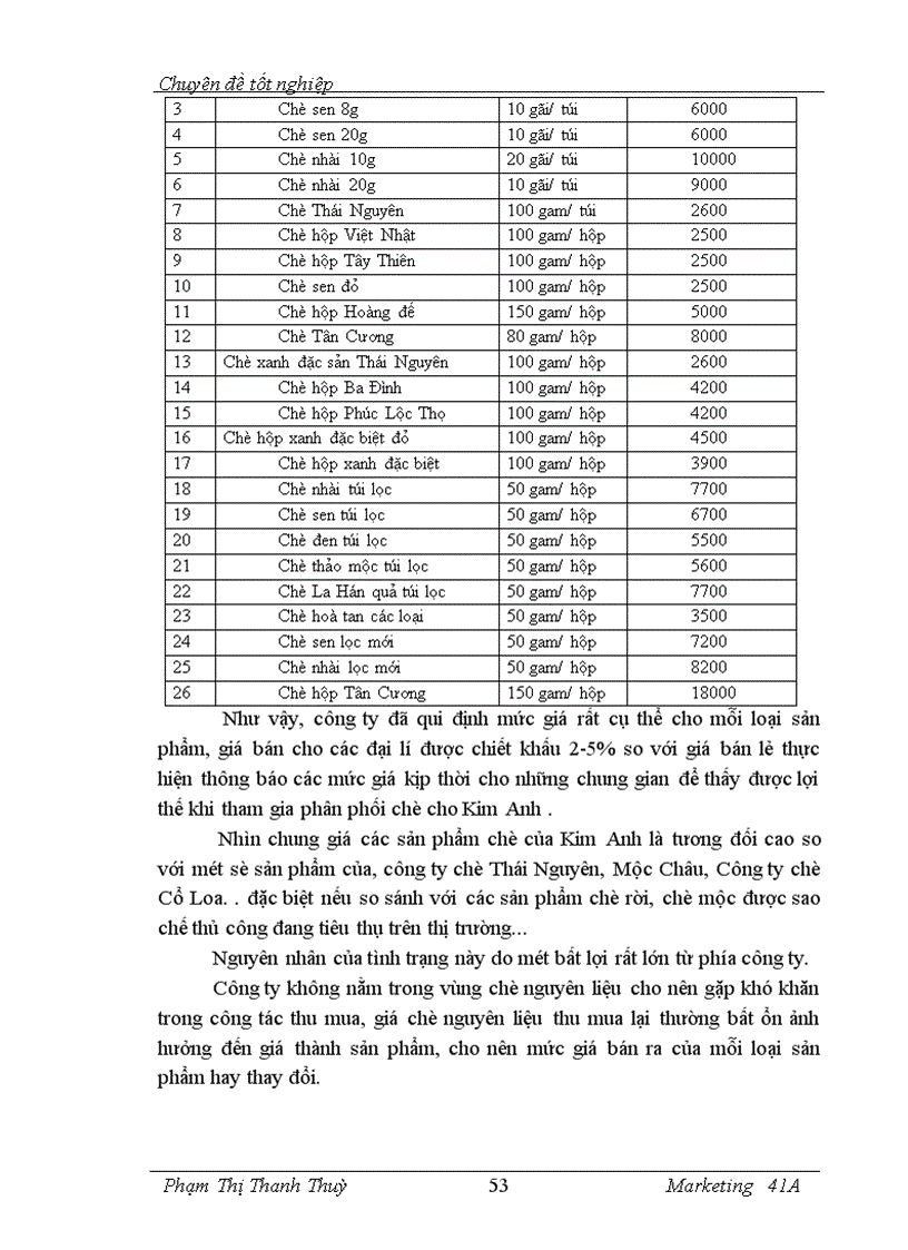 image for page Marketing hỗn hợp mở rộng thị trường chè của Công ty cổ phần chè Kim Anh