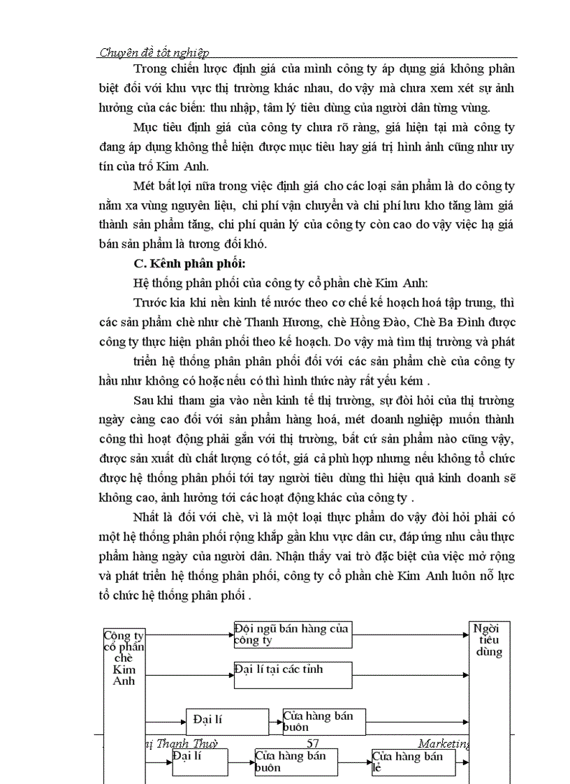 image for page Marketing hỗn hợp mở rộng thị trường chè của Công ty cổ phần chè Kim Anh