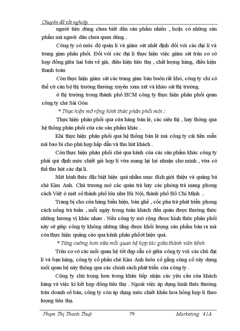 image for page Marketing hỗn hợp mở rộng thị trường chè của Công ty cổ phần chè Kim Anh