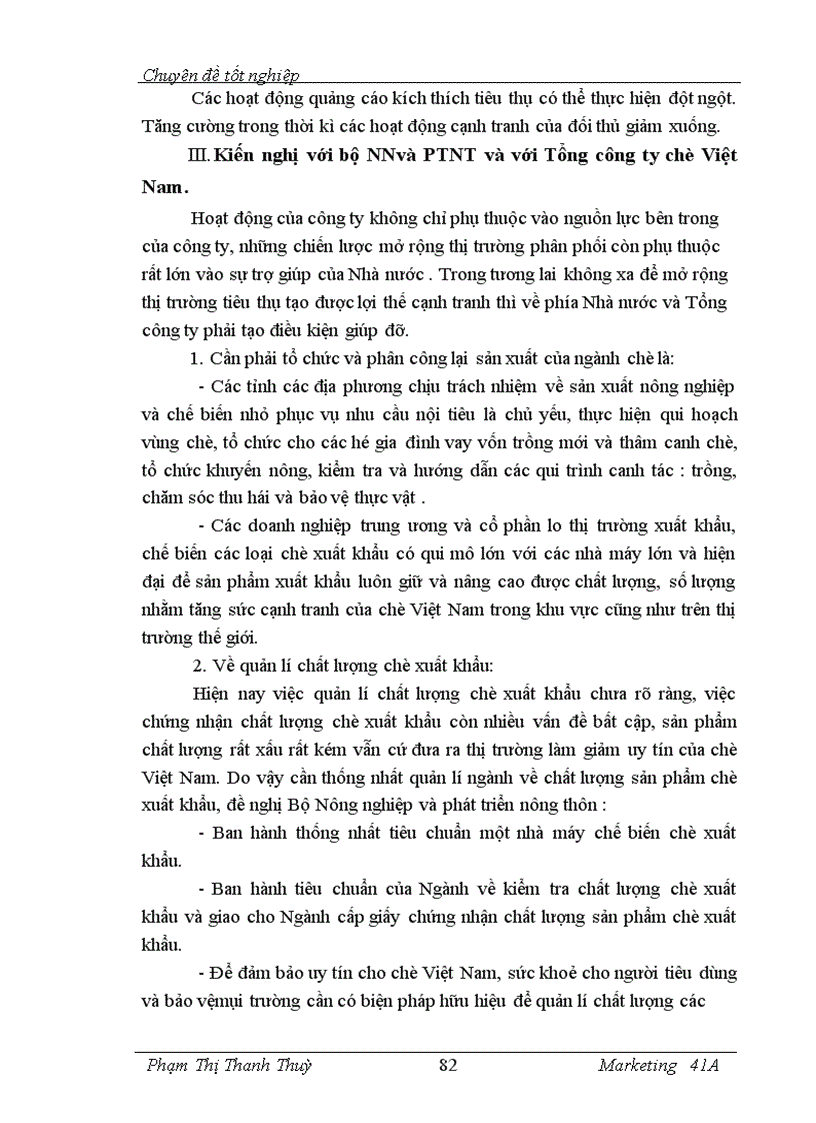 image for page Marketing hỗn hợp mở rộng thị trường chè của Công ty cổ phần chè Kim Anh