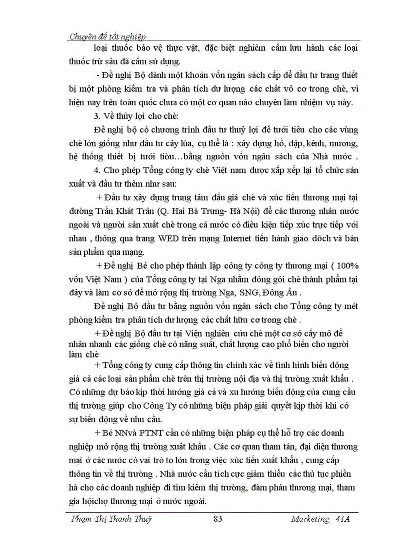 image for page Marketing hỗn hợp mở rộng thị trường chè của Công ty cổ phần chè Kim Anh