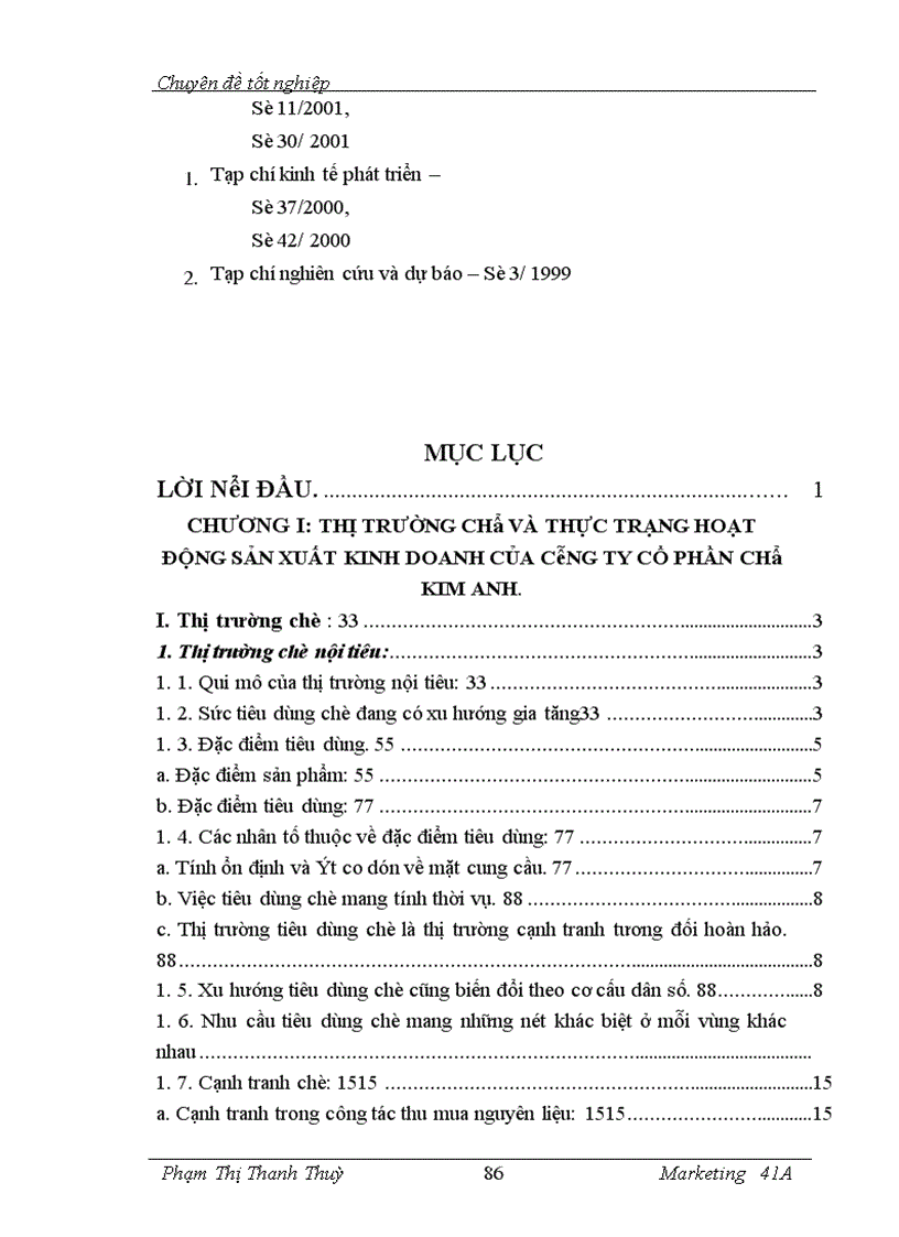 image for page Marketing hỗn hợp mở rộng thị trường chè của Công ty cổ phần chè Kim Anh