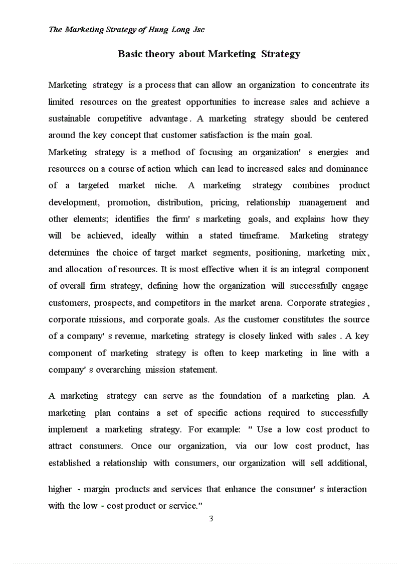 image for page The Marketing Strategy of Hung Long Jsc