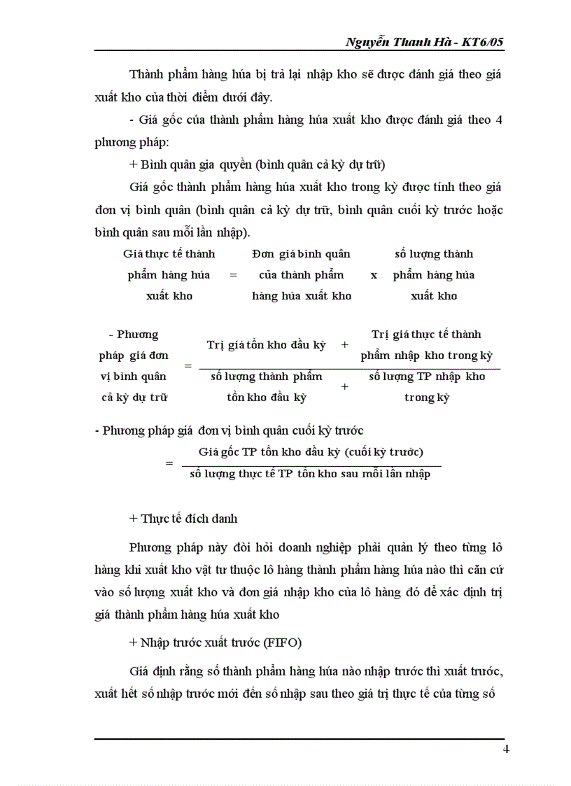 image for page Kế toán hàng hóa và xác định kết quả kinh doanh tại doanh nghiệp Thùy Trang