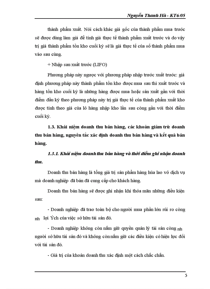 image for page Kế toán hàng hóa và xác định kết quả kinh doanh tại doanh nghiệp Thùy Trang