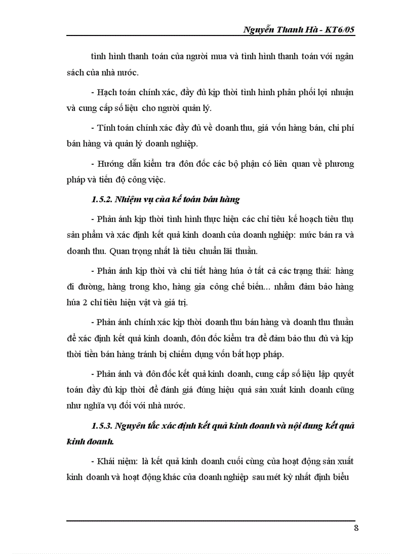 image for page Kế toán hàng hóa và xác định kết quả kinh doanh tại doanh nghiệp Thùy Trang