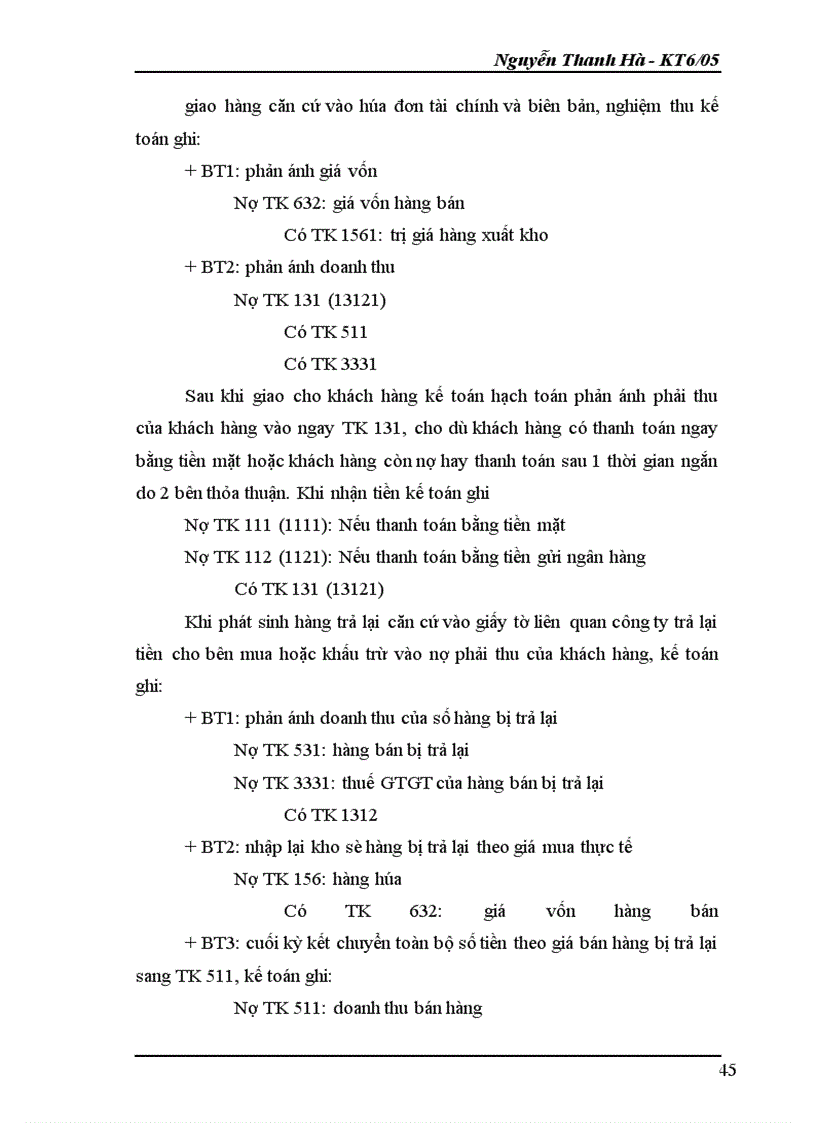 image for page Kế toán hàng hóa và xác định kết quả kinh doanh tại doanh nghiệp Thùy Trang