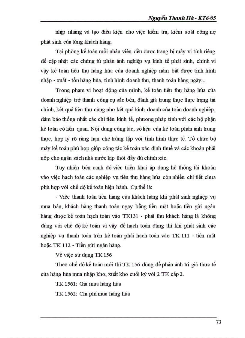 image for page Kế toán hàng hóa và xác định kết quả kinh doanh tại doanh nghiệp Thùy Trang