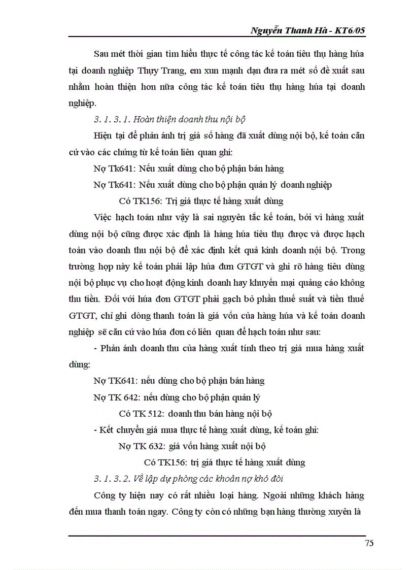 image for page Kế toán hàng hóa và xác định kết quả kinh doanh tại doanh nghiệp Thùy Trang