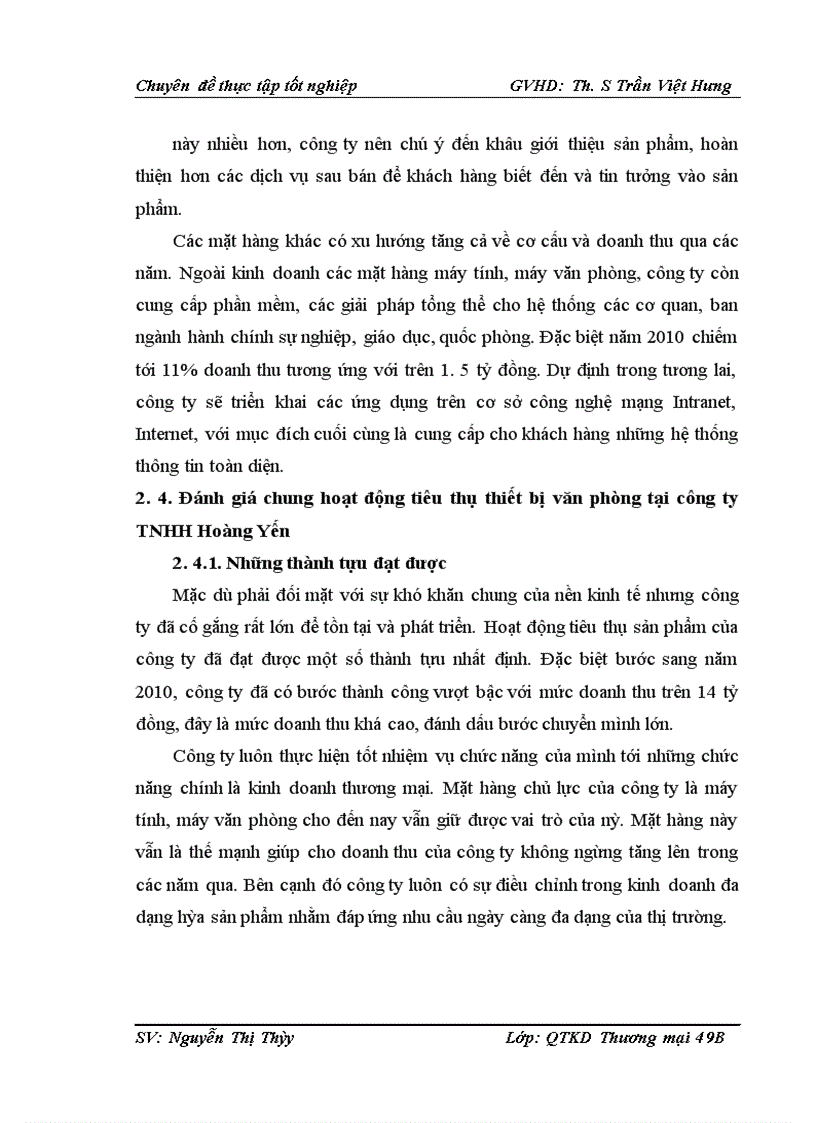 image for page Một số biện pháp thúc đẩy tiêu thụ thiết bị văn phòng tại Công ty TNHH Hoàng Yến
