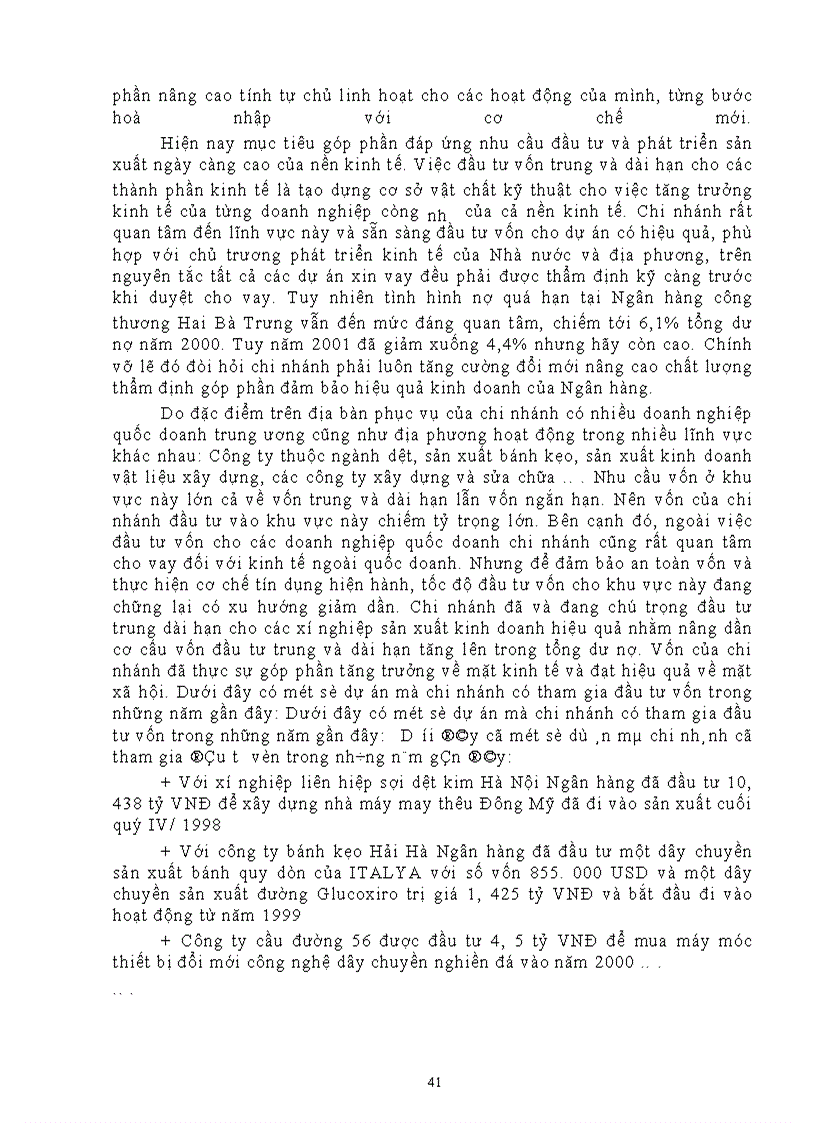 image for page Công tác thẩm định dự án đầu tư tại ngân hàng công thương khu vực II - Hai Bà Trưng