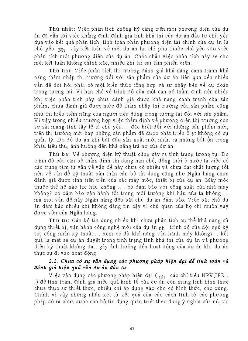 image for page Công tác thẩm định dự án đầu tư tại ngân hàng công thương khu vực II - Hai Bà Trưng