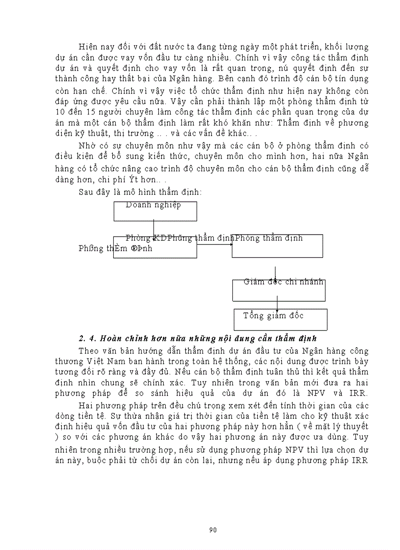 image for page Công tác thẩm định dự án đầu tư tại ngân hàng công thương khu vực II - Hai Bà Trưng