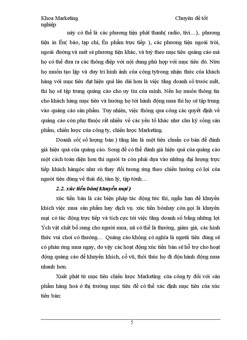 image for page Chính sách xúc tiến hỗn hợp cho sản phẩm nước khoáng Vital của công ty SXKDXNK Bình Minh tại các tỉnh phía bắc