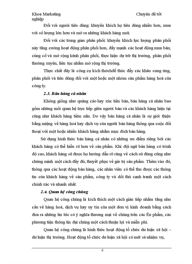 image for page Chính sách xúc tiến hỗn hợp cho sản phẩm nước khoáng Vital của công ty SXKDXNK Bình Minh tại các tỉnh phía bắc