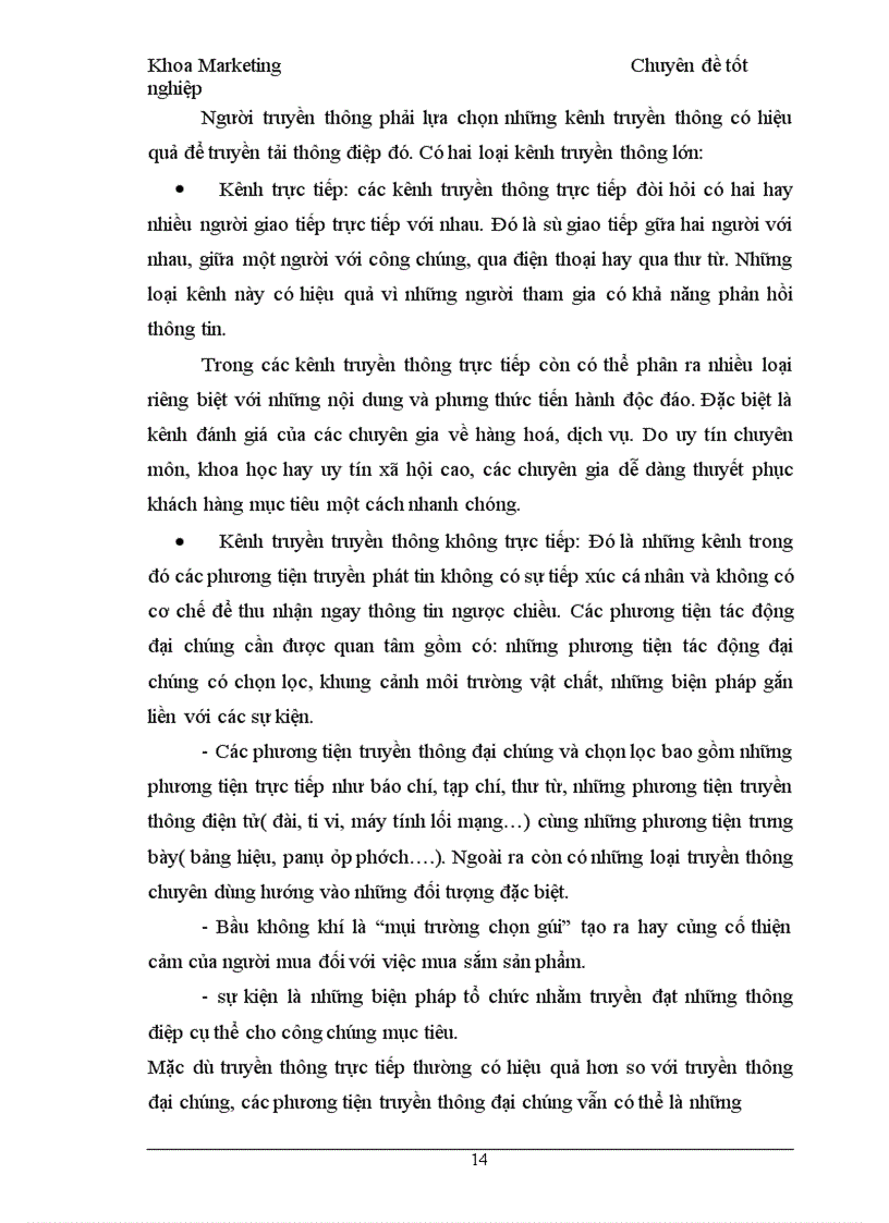 image for page Chính sách xúc tiến hỗn hợp cho sản phẩm nước khoáng Vital của công ty SXKDXNK Bình Minh tại các tỉnh phía bắc
