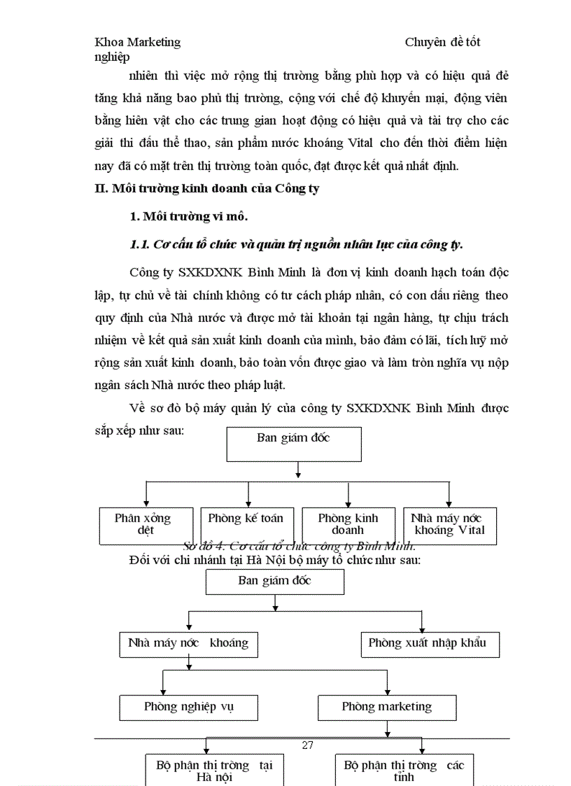 image for page Chính sách xúc tiến hỗn hợp cho sản phẩm nước khoáng Vital của công ty SXKDXNK Bình Minh tại các tỉnh phía bắc
