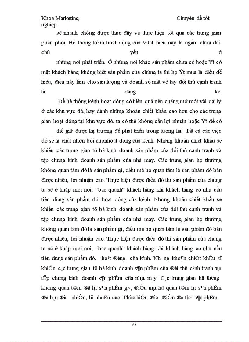 image for page Chính sách xúc tiến hỗn hợp cho sản phẩm nước khoáng Vital của công ty SXKDXNK Bình Minh tại các tỉnh phía bắc