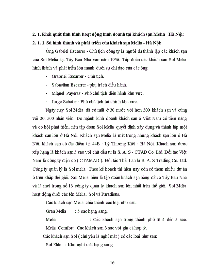 image for page Một số ý kiến đề xuất nhằm hoàn thiện chất lượng phục vụ lưu trú trong kinh doanh khách sạn tại khách sạn Melia - Hà Nội