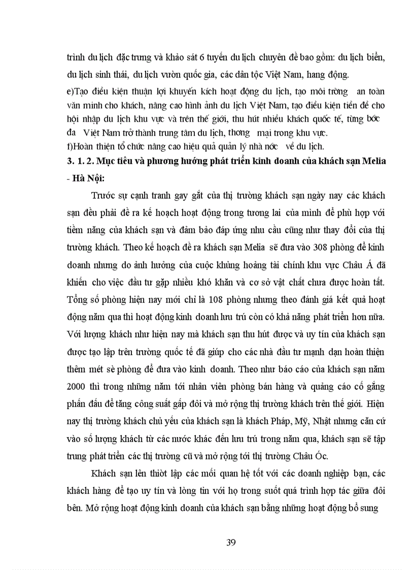 image for page Một số ý kiến đề xuất nhằm hoàn thiện chất lượng phục vụ lưu trú trong kinh doanh khách sạn tại khách sạn Melia - Hà Nội
