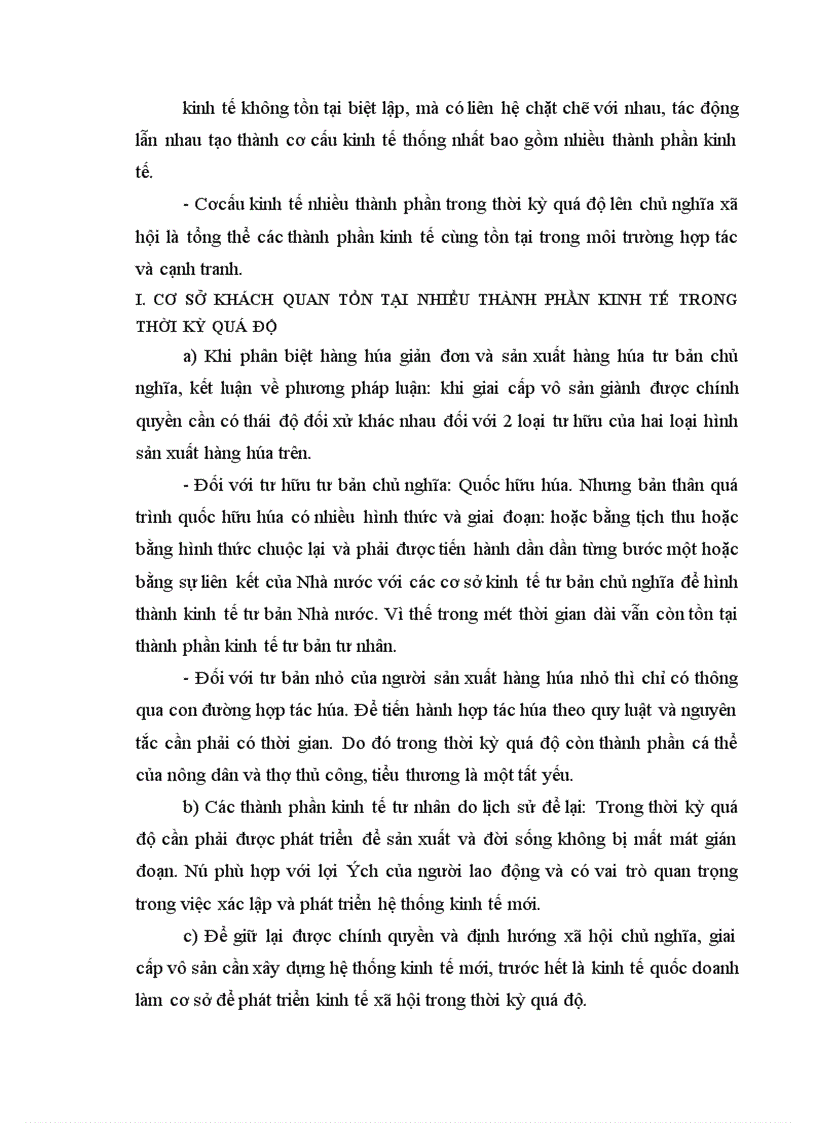 image for page Cơ sở lí luận của việc phát triển kinh tế hàng hóa nhiều thành phần trong thời kỳ quá độ