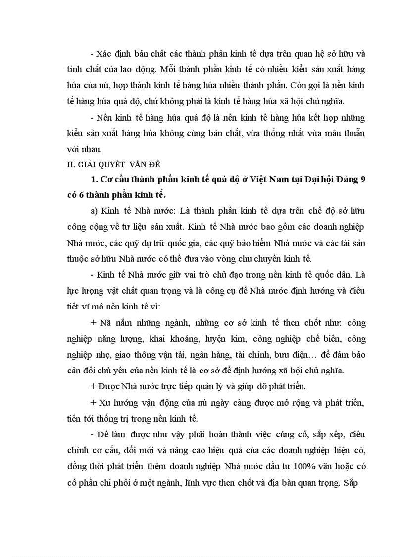 image for page Cơ sở lí luận của việc phát triển kinh tế hàng hóa nhiều thành phần trong thời kỳ quá độ
