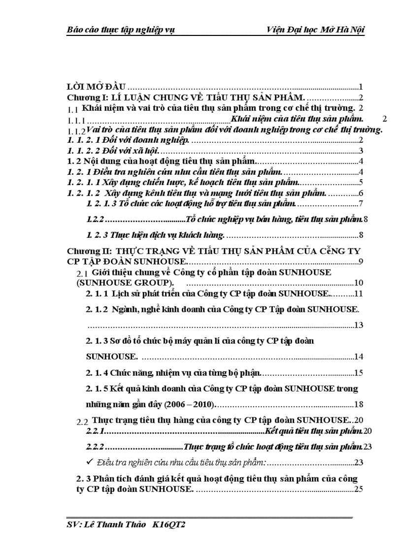 image for page Đẩy mạnh hoạt động tiêu thụ sản phẩm của công ty Cổ Phần tập đoàn SUNHOUSE