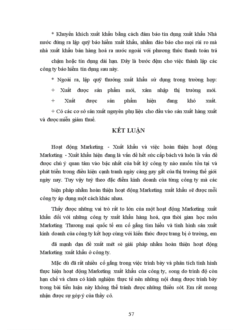 image for page Một số giải pháp nhằm hoàn thiện hoạt động Marketing xuất khẩu tại Công ty Giầy Thụy Khuê