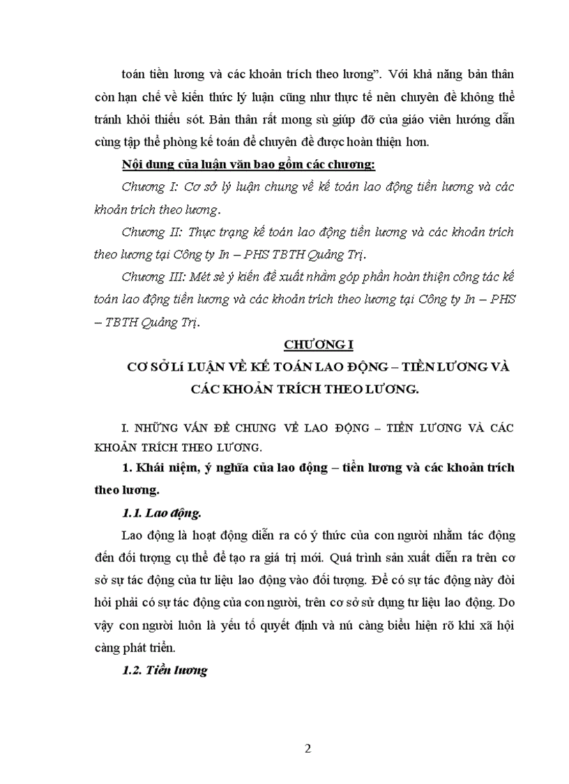 image for page Kế toán tiền lương và các khoản trích theo lương tại Công ty In – PHS TBTH Quảng Trị.