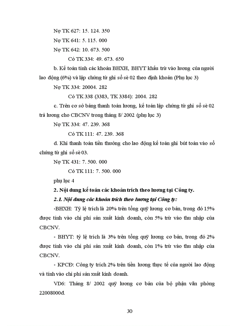 image for page Kế toán tiền lương và các khoản trích theo lương tại Công ty In – PHS TBTH Quảng Trị.