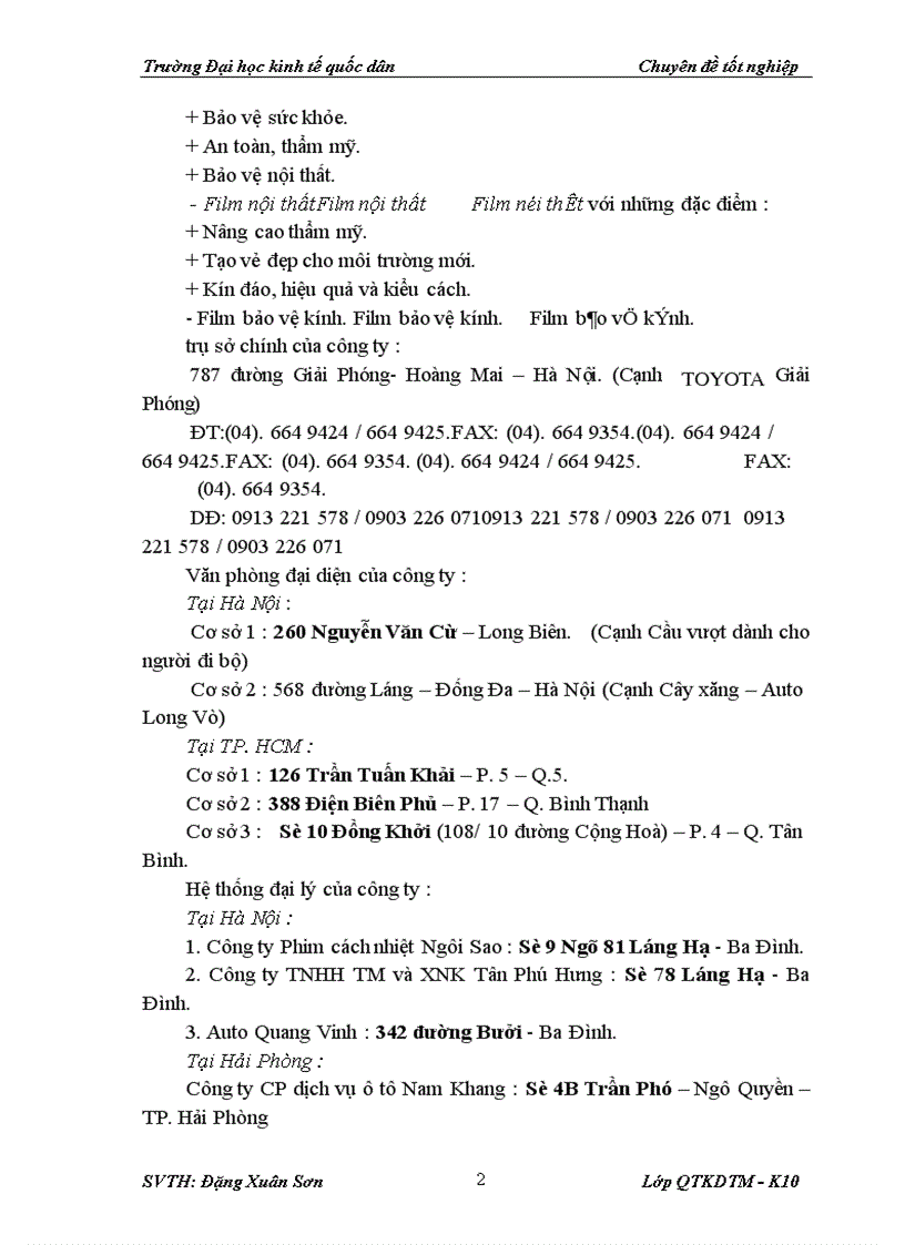 image for page Giải pháp thúc đẩy hoạt động tiêu thụ phim cách nhiệt trên thị trường miền Bắc của Công ty Cổ phần Sản xuất Thương mại Thiên Uy