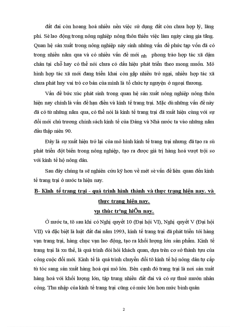 image for page Thực trạng về kinh tế trang trại ở nước ta