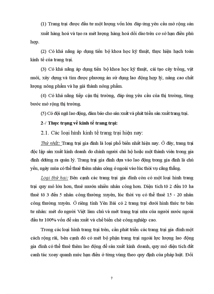 image for page Thực trạng về kinh tế trang trại ở nước ta