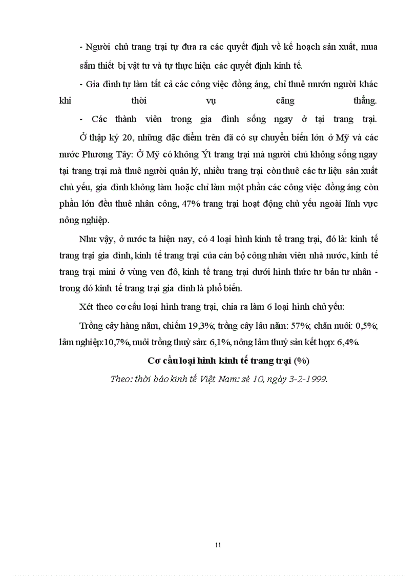 image for page Thực trạng về kinh tế trang trại ở nước ta