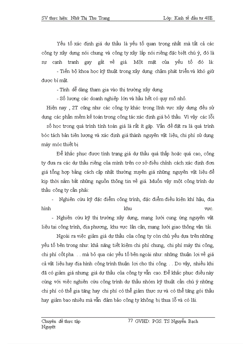 image for page Thực trạng và giải pháp nhằm nâng cao sức cạnh tranh trong đấu thầu ở Công ty Cổ phần kỹ thuật công trình Việt Nam – 2T