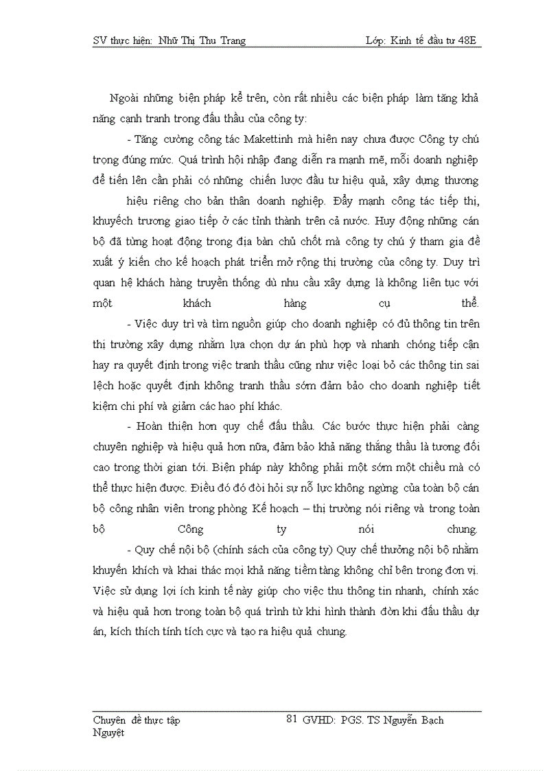 image for page Thực trạng và giải pháp nhằm nâng cao sức cạnh tranh trong đấu thầu ở Công ty Cổ phần kỹ thuật công trình Việt Nam – 2T