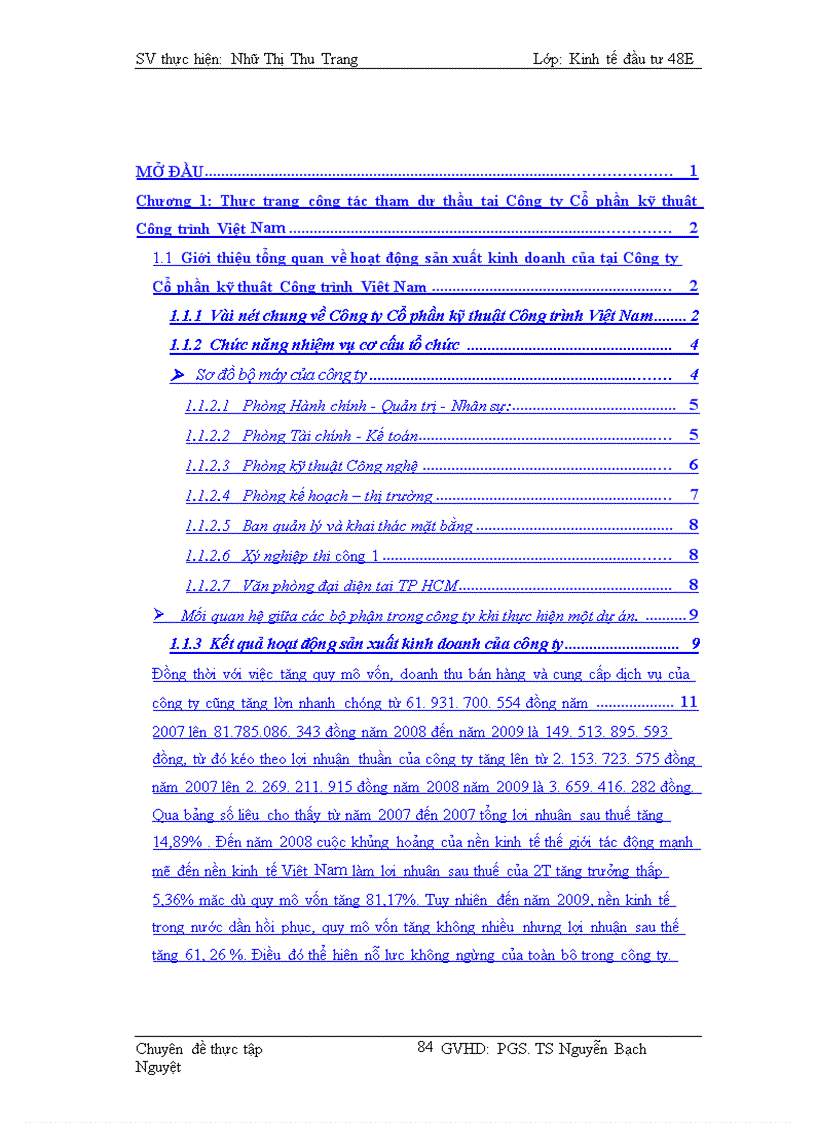 image for page Thực trạng và giải pháp nhằm nâng cao sức cạnh tranh trong đấu thầu ở Công ty Cổ phần kỹ thuật công trình Việt Nam – 2T