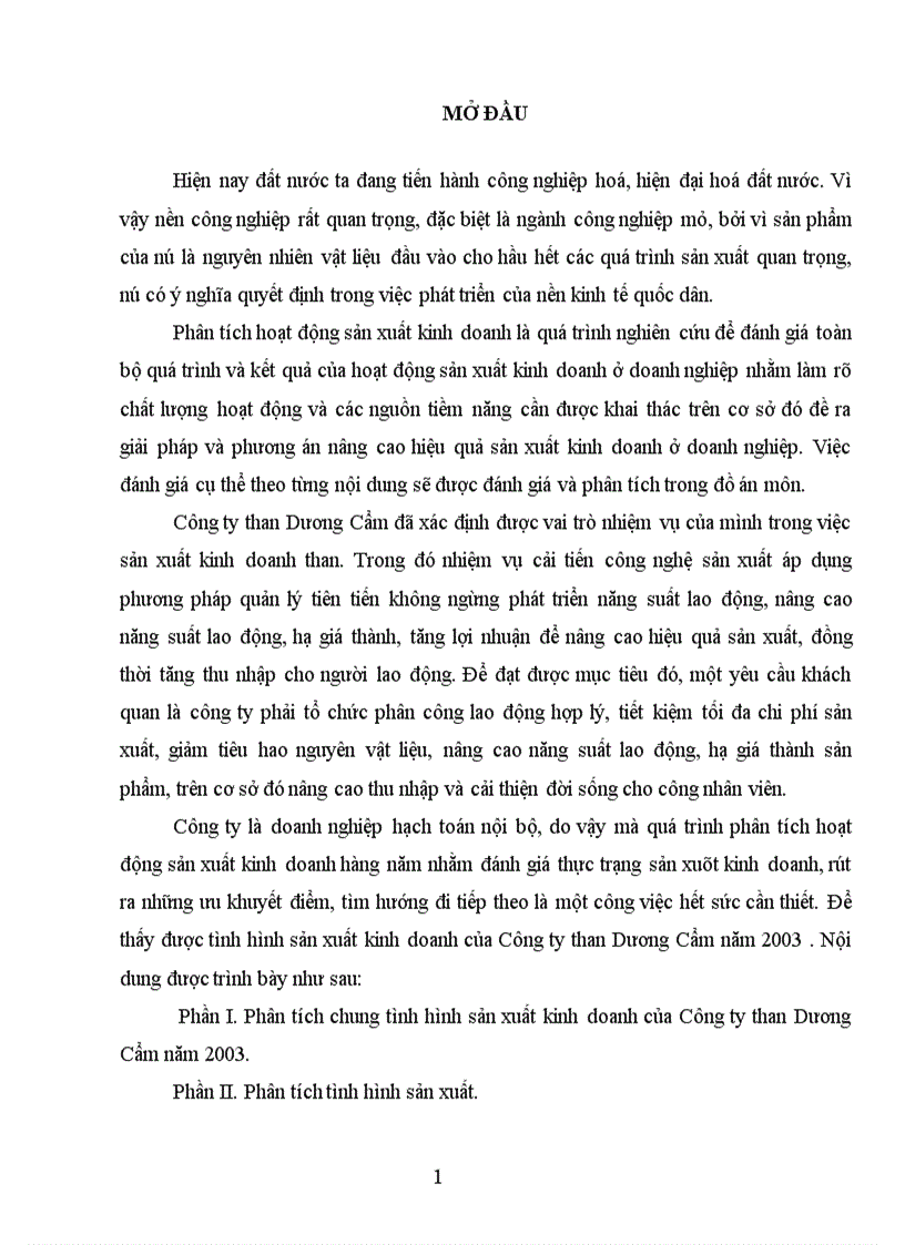 image for page Tình hình sản xuất kinh doanh của Công ty than Dương Cẩm năm 2003