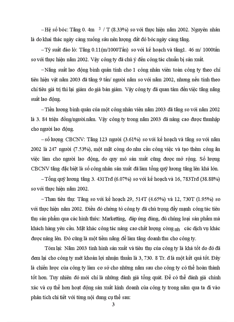 image for page Tình hình sản xuất kinh doanh của Công ty than Dương Cẩm năm 2003