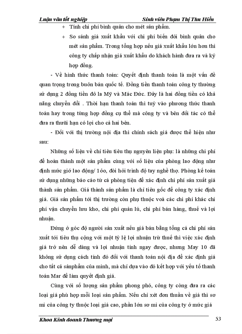 image for page Hoàn thiện các giải pháp MAR- MIX xuất khẩu hàng may mặc của công ty May 10 sang thị trường EU